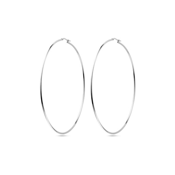 oorringen ronde buis 1,5 mm zilver gerhodineerd