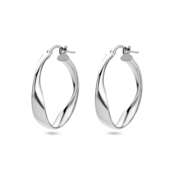 oorringen zilver gerhodineerd