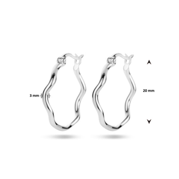 oorringen zilver gerhodineerd - Afbeelding 4