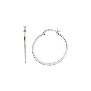 oorringen zilver gerhodineerd