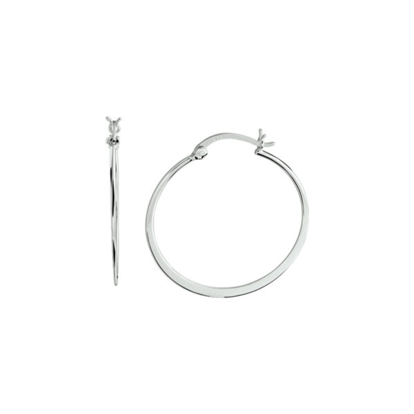 oorringen zilver gerhodineerd