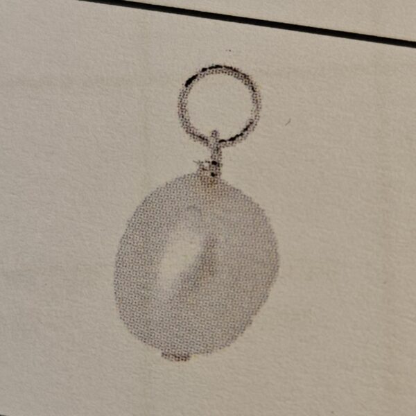 oorringhanger parel per stuk 18 mm zilver gerhodineerd