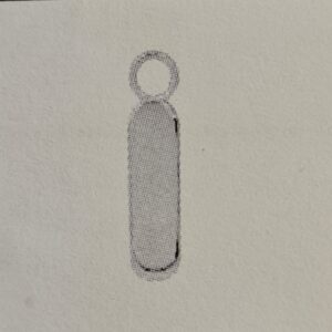 oorringhanger per stuk 19 mm zilver gerhodineerd
