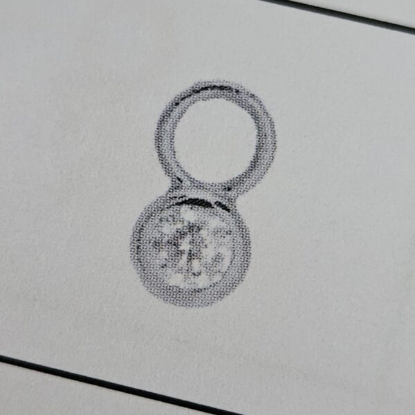 oorringhanger zirkonia per stuk 8 mm zilver gerhodineerd