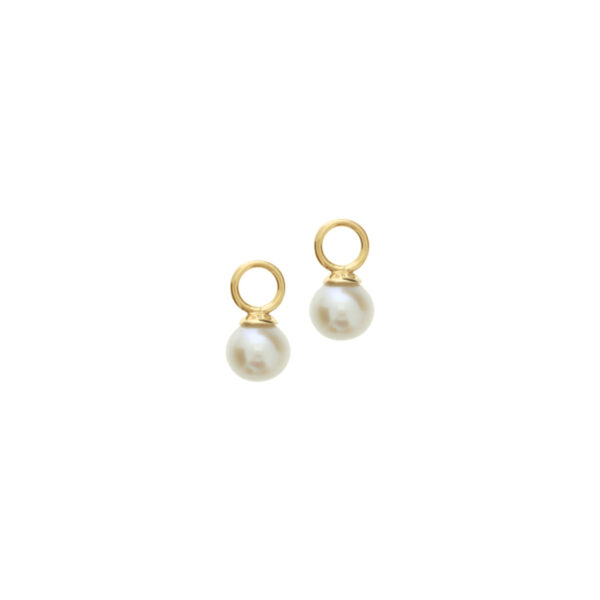 oorringhangers parel 14K geelgoud