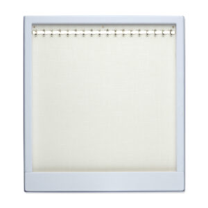 opmaaktray carrousel 245 x 220 mm wit met zilverkleurige haakjes pos materialen