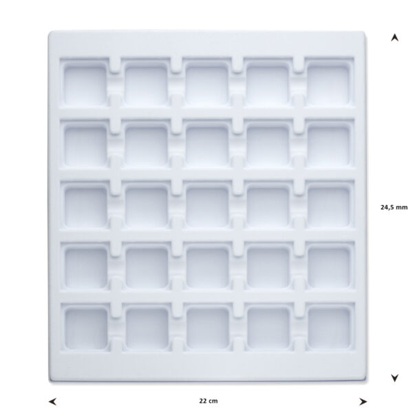 opmaaktray carrousel 245 x 220 mm wit pos materialen - Afbeelding 2