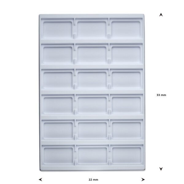 opmaaktray carrousel 330 x 220 mm wit pos materialen - Afbeelding 2