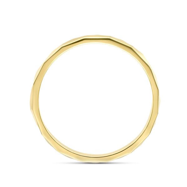 ring gediamanteerd 14K geelgoud - Afbeelding 4