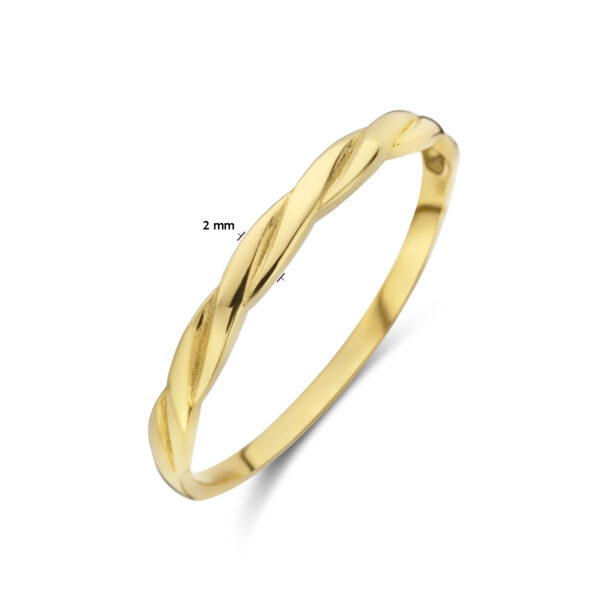 ring gedraaid 14K geelgoud - Afbeelding 5