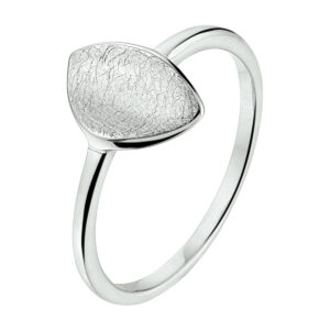 ring gescratcht zilver gerhodineerd