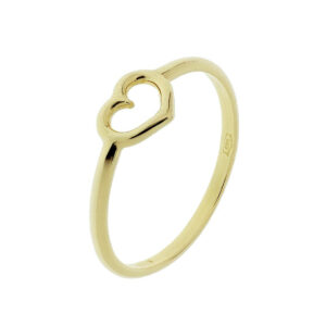 ring hart 14K geelgoud