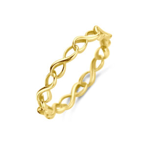 ring infinity 14K geelgoud