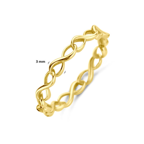 ring infinity 14K geelgoud - Afbeelding 5