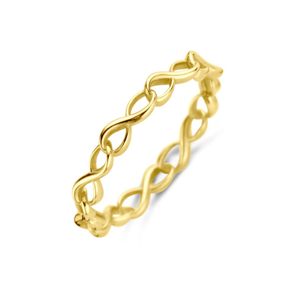 ring infinity 14K geelgoud