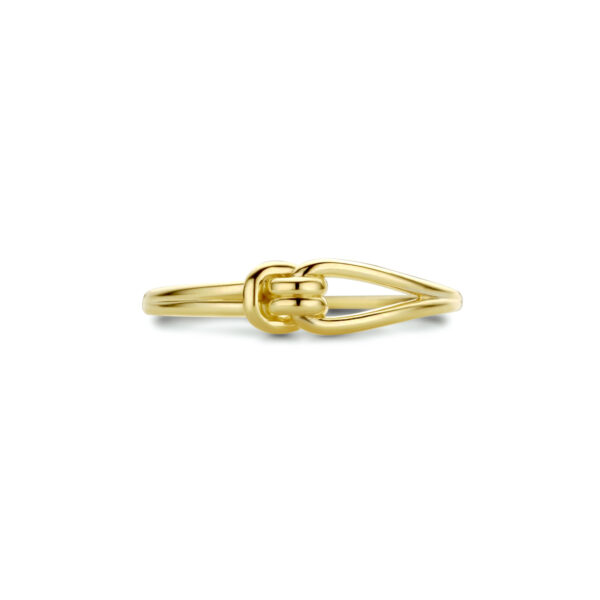 ring knoop 14K geelgoud - Afbeelding 4