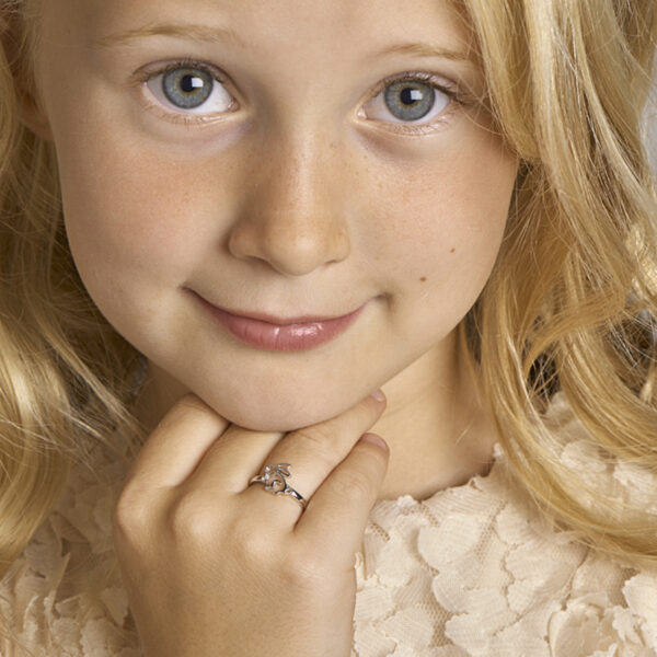 ring konijn zilver gerhodineerd - Afbeelding 2