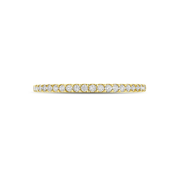 ring lab grown diamant 0.15ct h si 14K geelgoud - Afbeelding 4