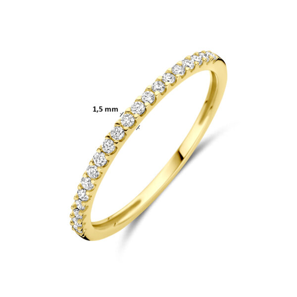ring lab grown diamant 0.15ct h si 14K geelgoud - Afbeelding 5