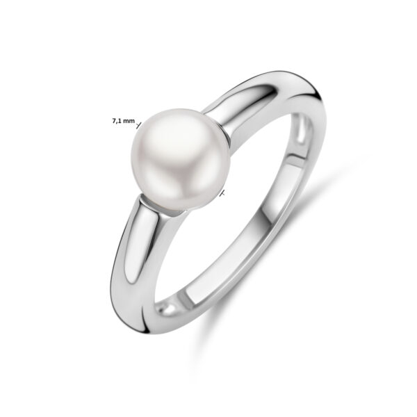 ring parel zilver gerhodineerd - Afbeelding 4
