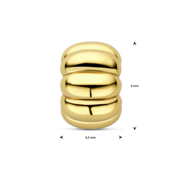 rondel 9 mm 3 micron zilver verguld (geel) - Afbeelding 4