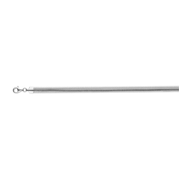 slang bol 6,3 mm zilver gerhodineerd