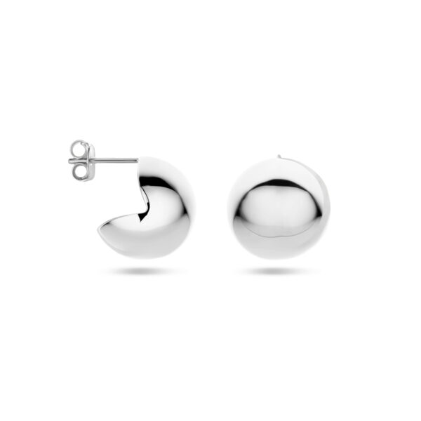 stekeroorringen 15 mm zilver gerhodineerd - Afbeelding 3