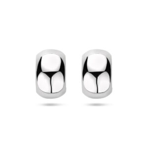 stekeroorringen 15.5 mm zilver gerhodineerd
