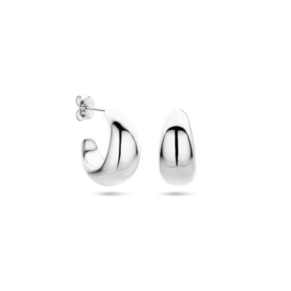 stekeroorringen 17,5 mm zilver gerhodineerd - Afbeelding 3