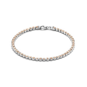 tennisarmband champagne zirkonia 2,8 mm 16 + 3 cm zilver gerhodineerd