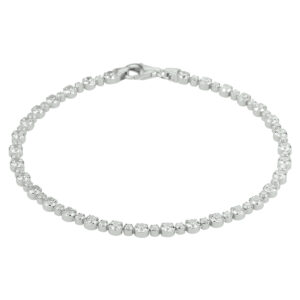 tennisarmband zirkonia 3,0 mm 18 cm zilver gerhodineerd