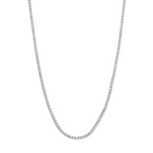 tenniscollier diamant 3.00ct h si 2,2 mm 42 cm 14K witgoud