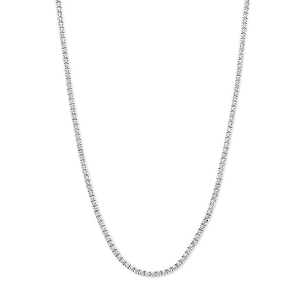 tenniscollier diamant 3.00ct h si 2,2 mm 42 cm 14K witgoud