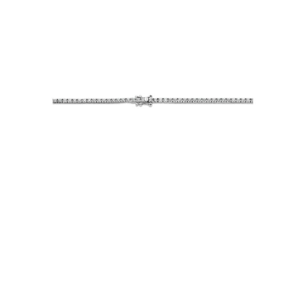 tenniscollier lab grown diamant 3.00ct g si 2,2 mm 42 cm 14K witgoud - Afbeelding 3
