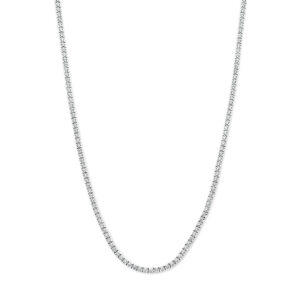 tenniscollier lab grown diamant 3.00ct g si 2,2 mm 42 cm 14K witgoud