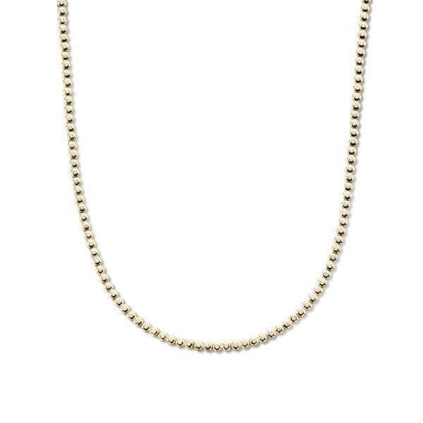 tenniscollier zirkonia 3,0 mm 45 cm 14K geelgoud