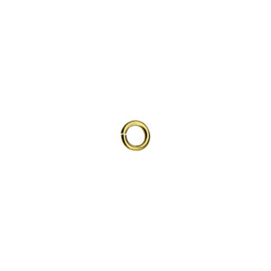 tussenoog 6 mm 14K geelgoud