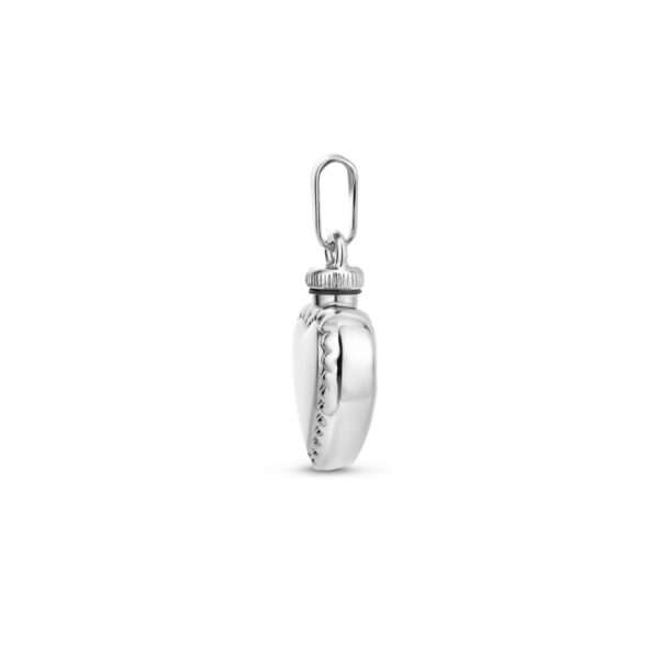 urnhanger hart bolletjes zilver gerhodineerd - Afbeelding 3