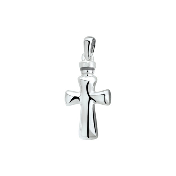 urnhanger kruis zilver gerhodineerd