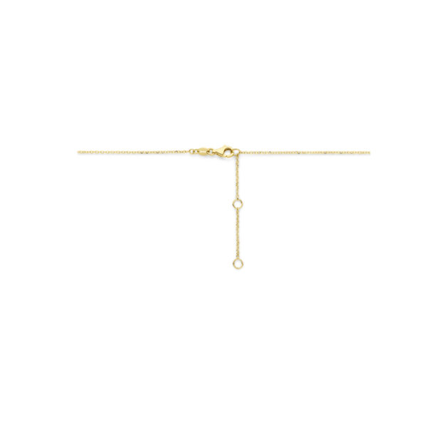 y-collier druppel 43 - 45 - 47 cm 18K geelgoud - Afbeelding 3