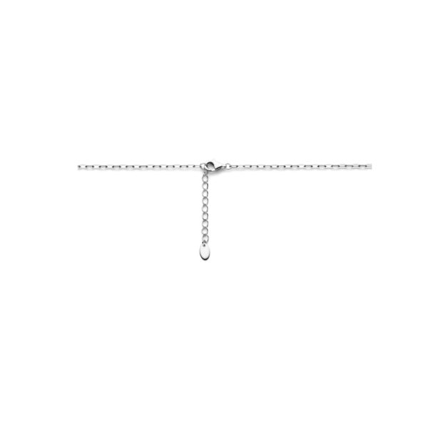 y-collier parel 45 + 3 cm zilver gerhodineerd - Afbeelding 3