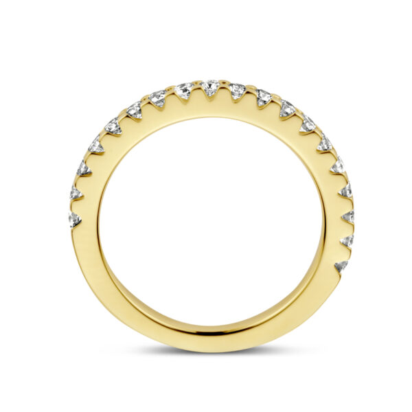 aanschuifring diamant 0.50ct h si 14K geelgoud - Afbeelding 3