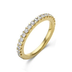 aanschuifring diamant 0.50ct h si 14K geelgoud