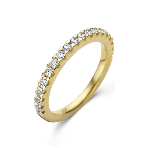 aanschuifring diamant 0.50ct h si 14K geelgoud