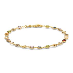 Armband geelgoud edelsteen