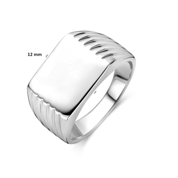 graveerring zilver gerhodineerd - Afbeelding 4