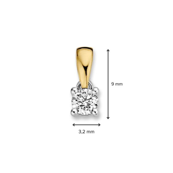 Hanger bicolor briljant 0,15 crt. - Afbeelding 2