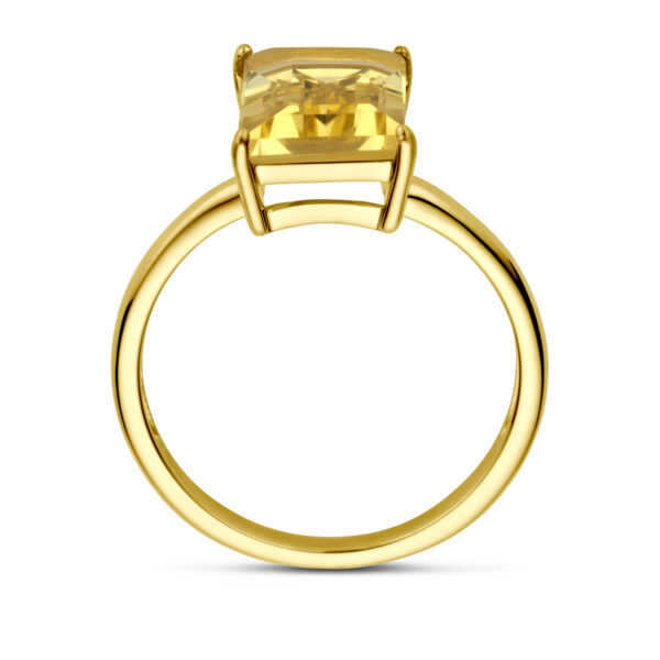 ring citrien 14K geelgoud - Afbeelding 3