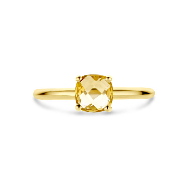 ring citrien 14K geelgoud - Afbeelding 4