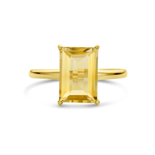 ring citrien 14K geelgoud - Afbeelding 4